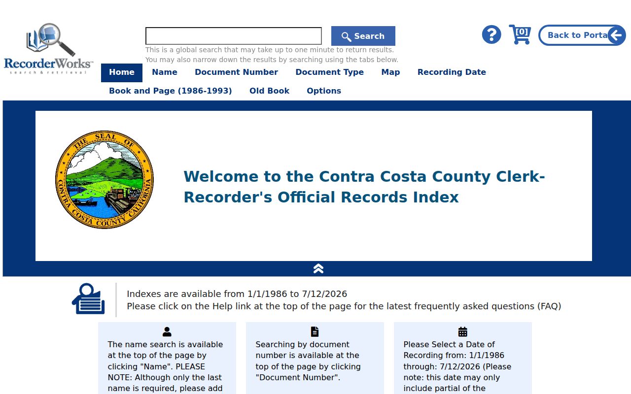 Antioch people search RecorderWorks official records index